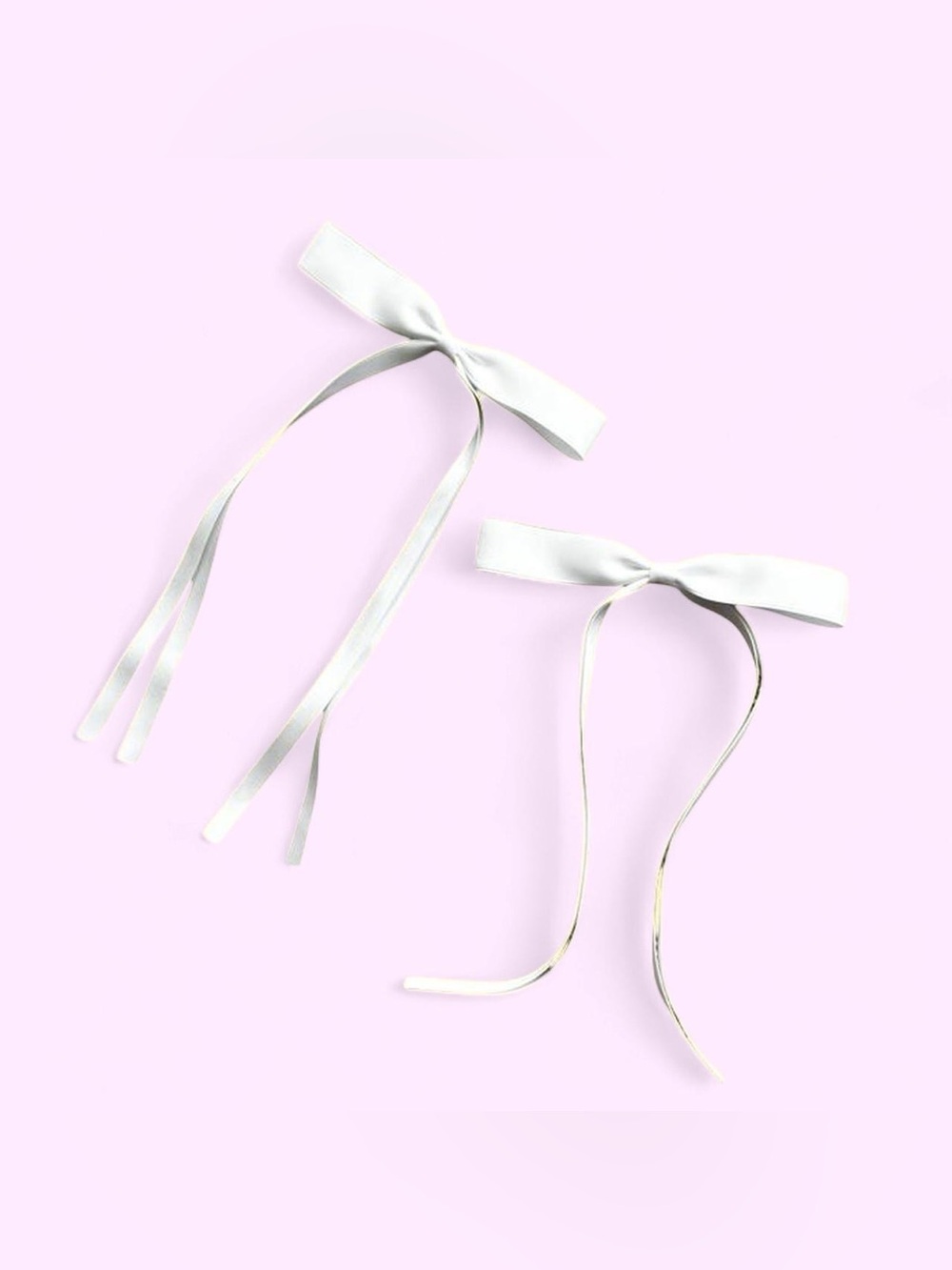 white hair bows